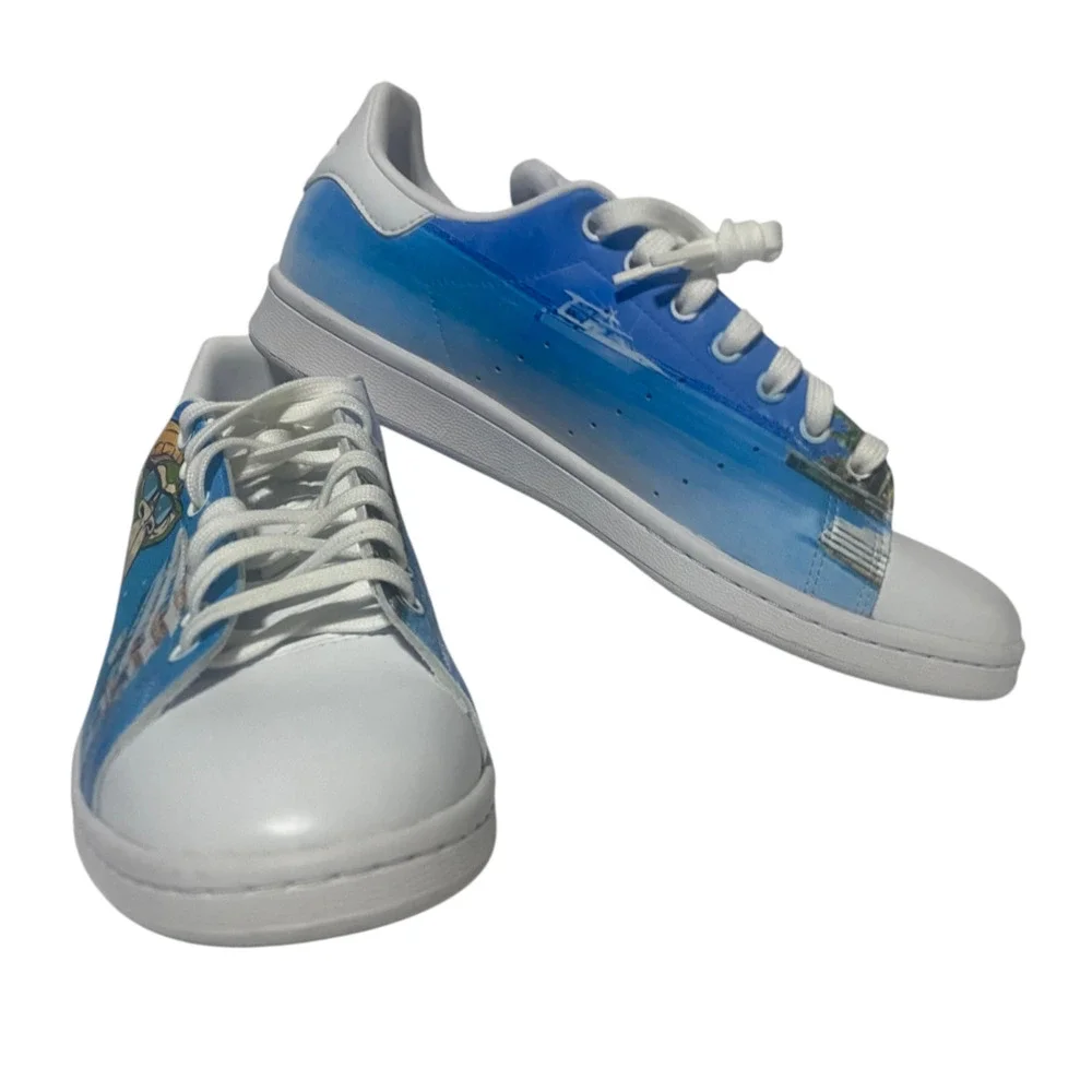 Adidas Stan Smith Custom Hand Painted Bored Ape Sneakers Size 9 Streetwear